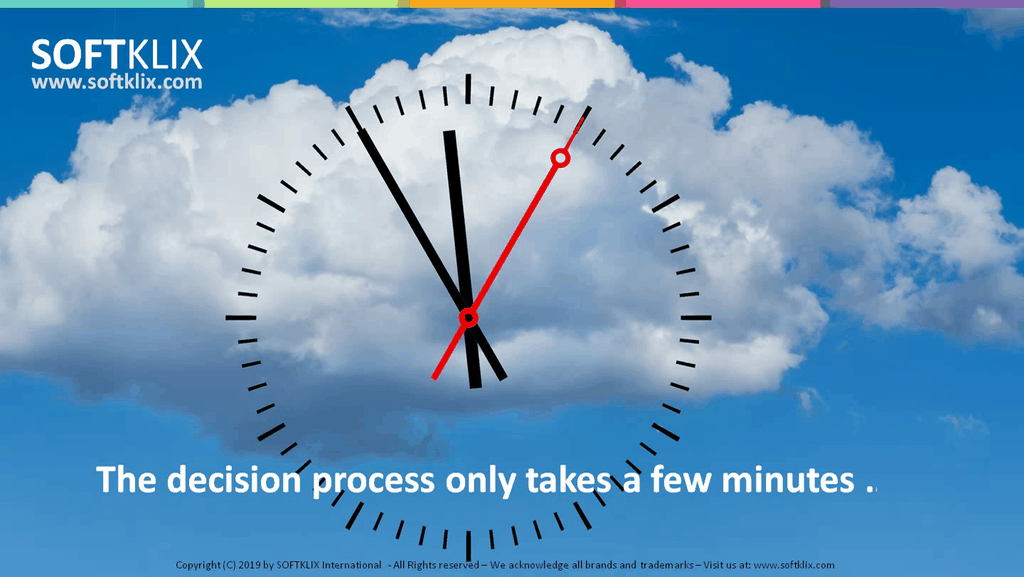 decision time - it only takes minutes